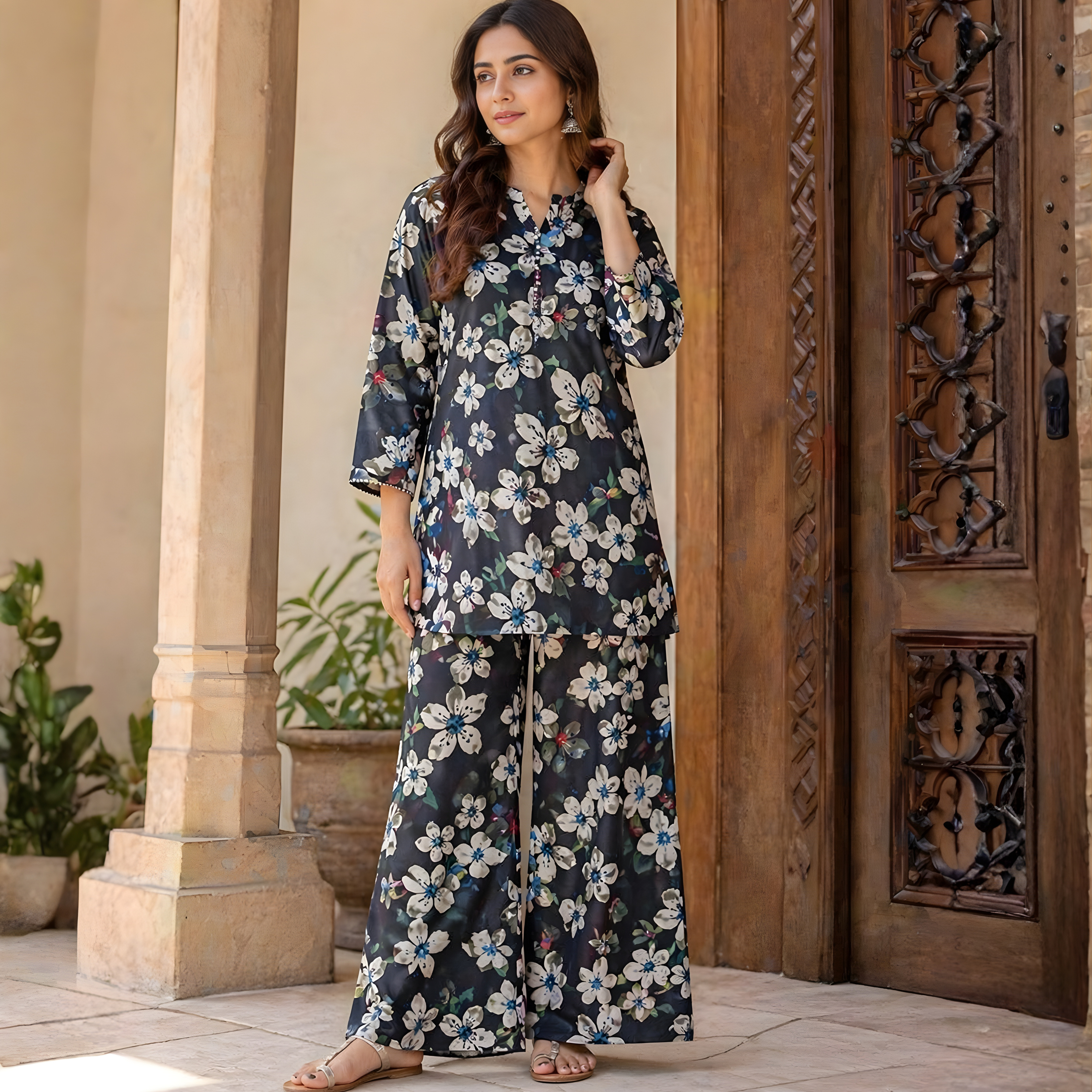 charcoal black Lawn