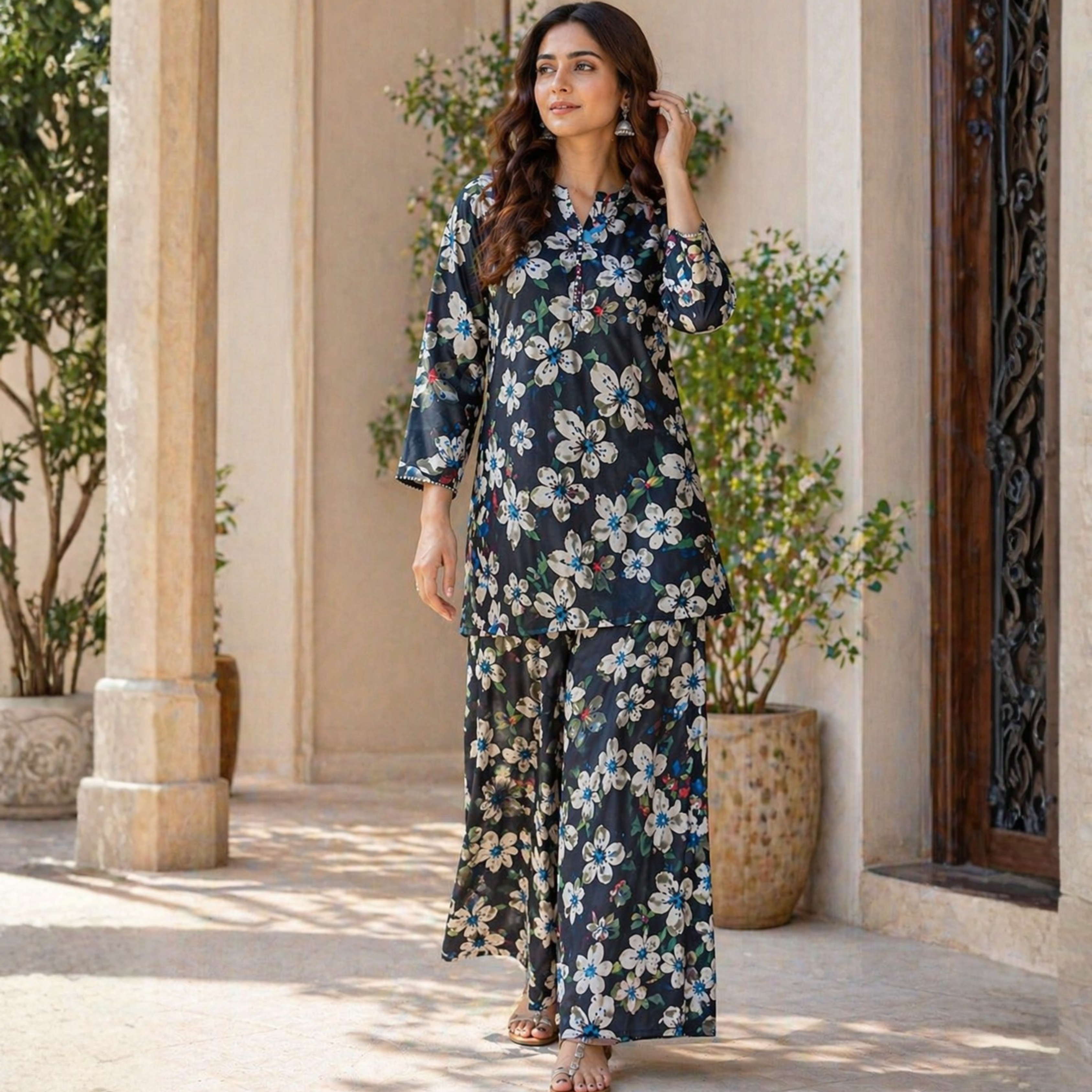 charcoal black Lawn