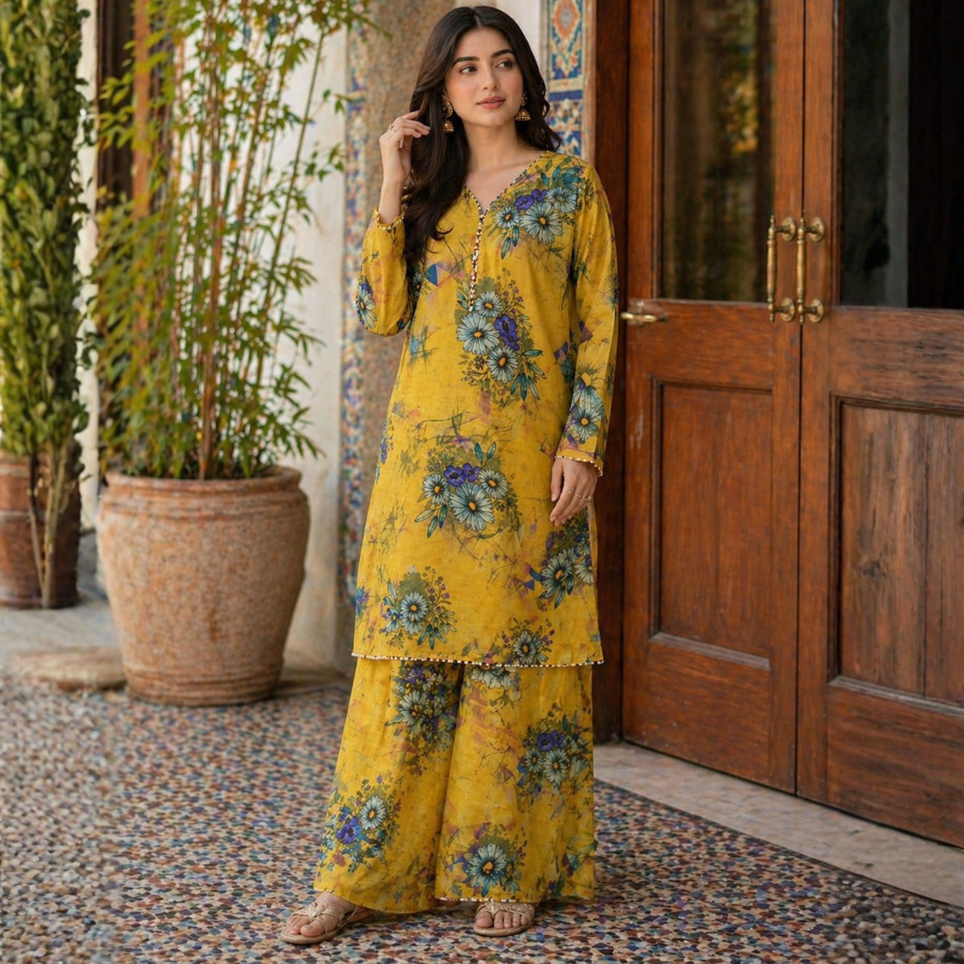 Bright Yellow Lawn